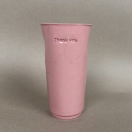 Papercup XL / pink / Thank you / 350ml