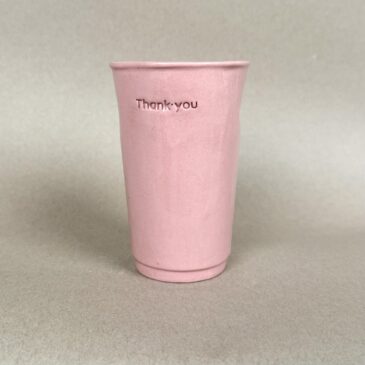 PAPERCUP L / pink / Thank you / 290ml