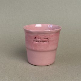 PAPERCUP M / pink melanż / If not now, then when? / 180ml