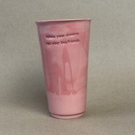 Papercup XL / pink melanż / follow your dreams, not your boyfriend’s / 350ml