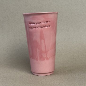 Papercup XL / pink melanż / follow your dreams, not your boyfriend’s / 350ml