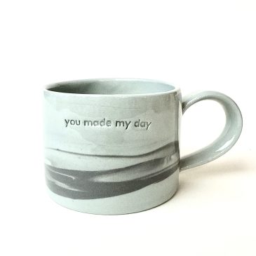 Prosty z uchem/ M / blue&black / you made my day / 280ml