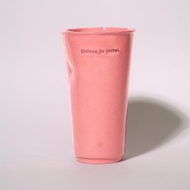 Papercup XL / pink / Dobrze,że jesteś / 350ml