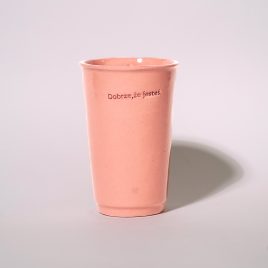 Papercup L / pink / dobrze, że jesteś/ 290ml