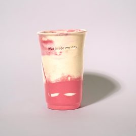 Papercup L / pink wanilla/ you made my day / 290ml